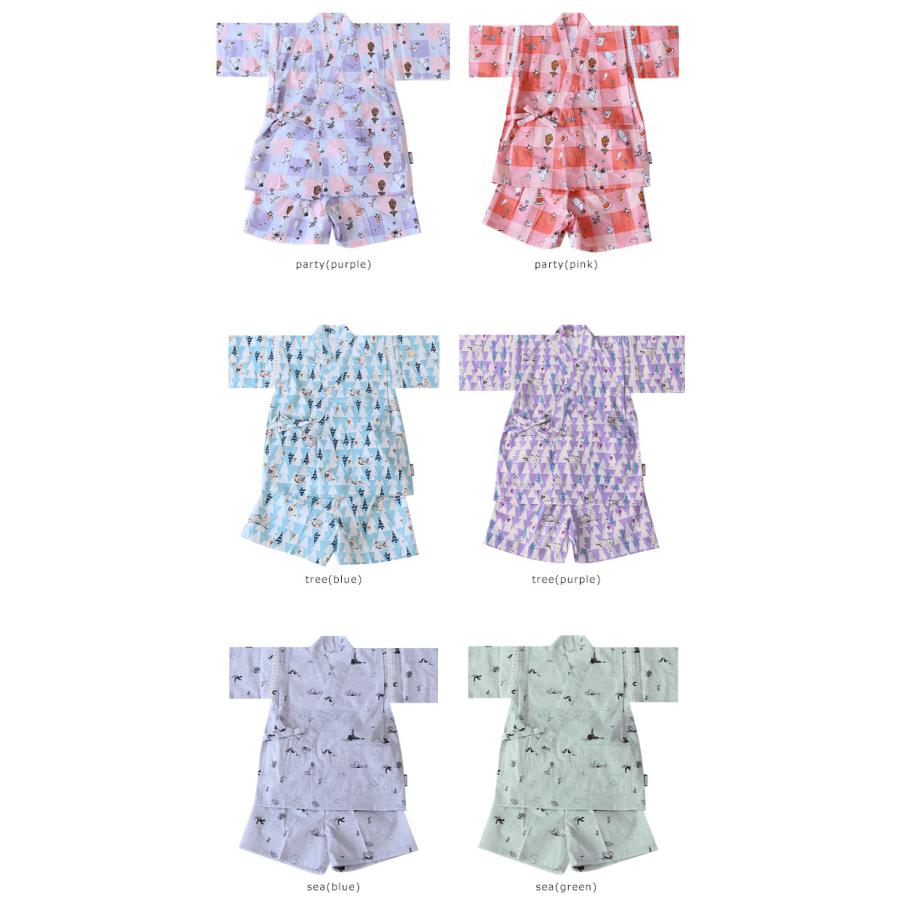 LINE友達登録で10%OFFクーポンMOOMIN 甚平 子ども 男の子 女の子 80cm 90cm 100cm 110cm ムーミン オリジナル 可愛い プレゼント 子ども服 訳あり 子供 浴衣 甚平 柄おまかせ 男の子 女の子 ちょい難 サンプル品 激安 アウトレット