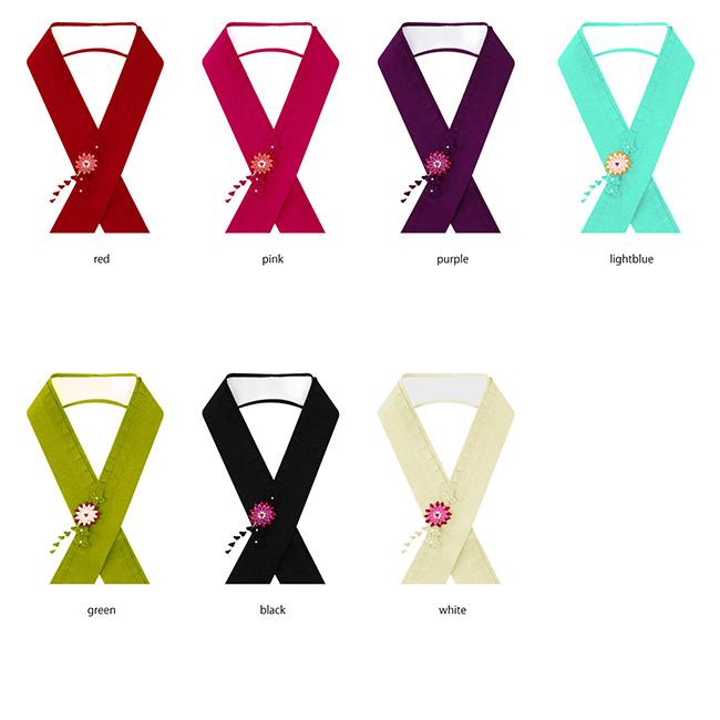 kimono cafe（キモノカフェ） 振袖用 重ね衿 つまみ細工のお花付き