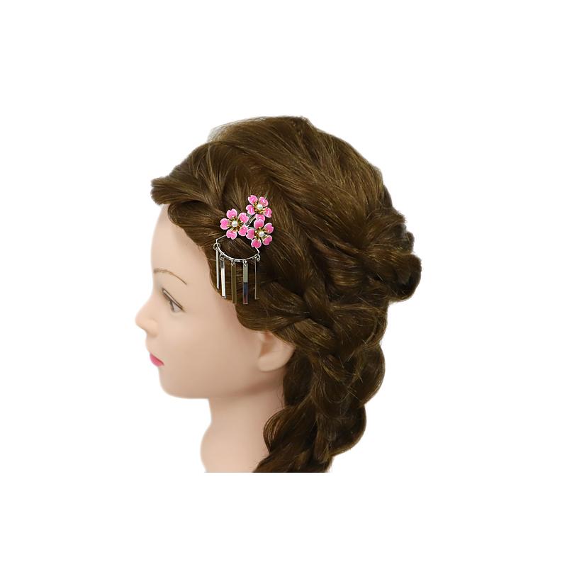 髪飾り 成人式 花 卒業式 入学式 結婚式 ドレス パーティー シルバー 銀 ピンク 桜 さくら ビラ簪 髪型 ヘアスタイル ヘアアレンジ ドライフラワー No 10 0433 10 0433 六華ricca 通販 Yahoo ショッピング
