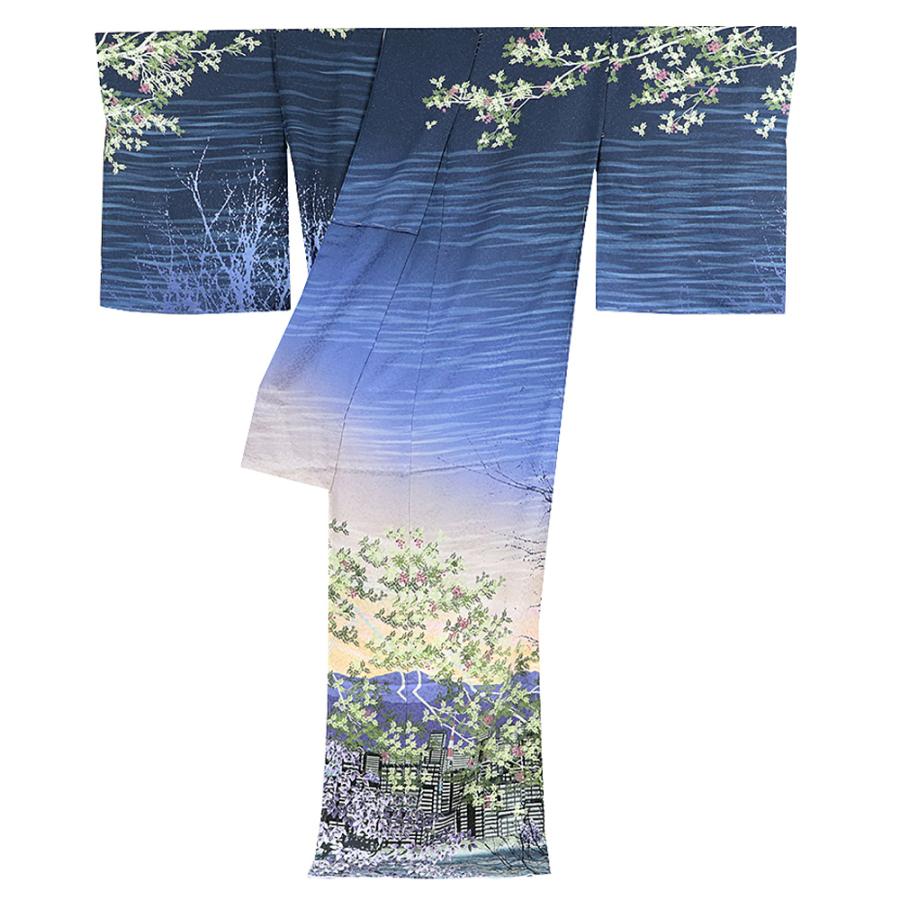 訪問着 富士山 スカイツリー 世界文化遺産 日本シリーズ 結婚式 礼装用  