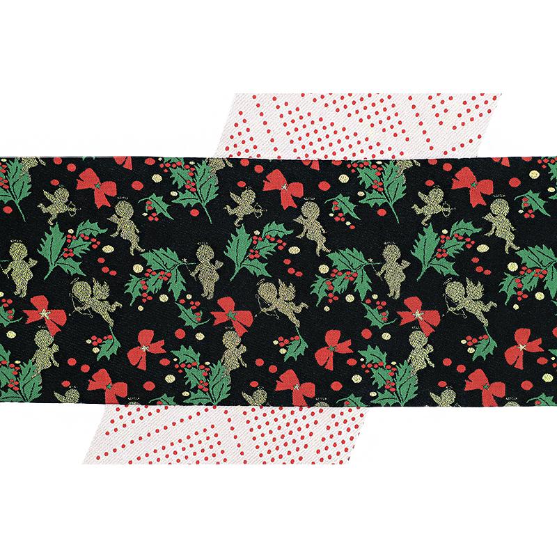 お仕立て上がり半幅帯クリスマスサンタクロース