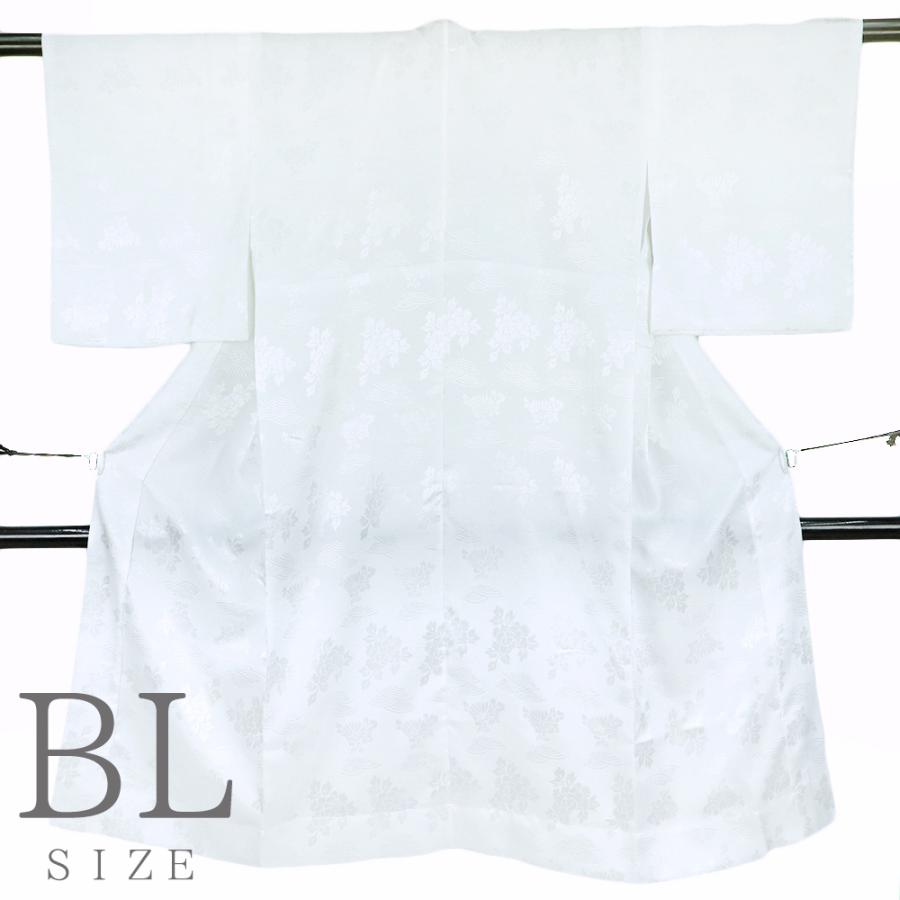 長襦袢 襦袢 京越 白地 洗える 洗濯 ポリエステル BL寸 Lサイズ 和柄 袖無双仕立て袖 半衿付き 仕立て上がり レディース お洒落 No.10-6149 | ブランド登録なし