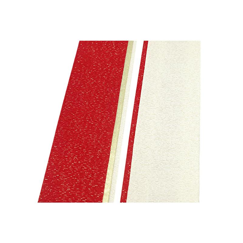 重ね衿 正絹 振袖 成人式 赤 濃赤 白 金 リバーシブル フォーマル 日本