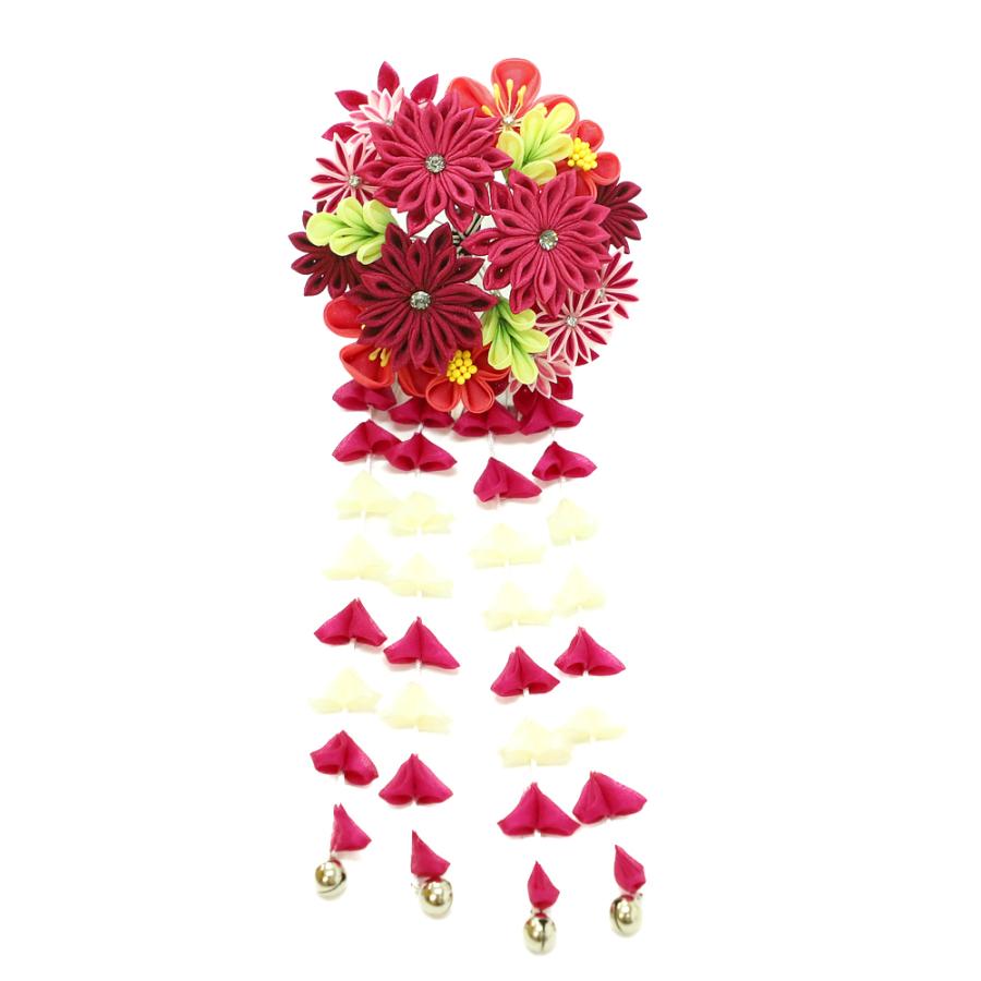 Rakuten 髪飾り 成人式 振袖 前撮り 袴 花 菊 赤 白 オフホワイト ピンク 黄緑 ちりめん つまみ細工 剣つまみ 下がり 藤 ビラ 鈴 鈴付き ラインストーン No 12 0151 正規品 Zoetalentsolutions Com