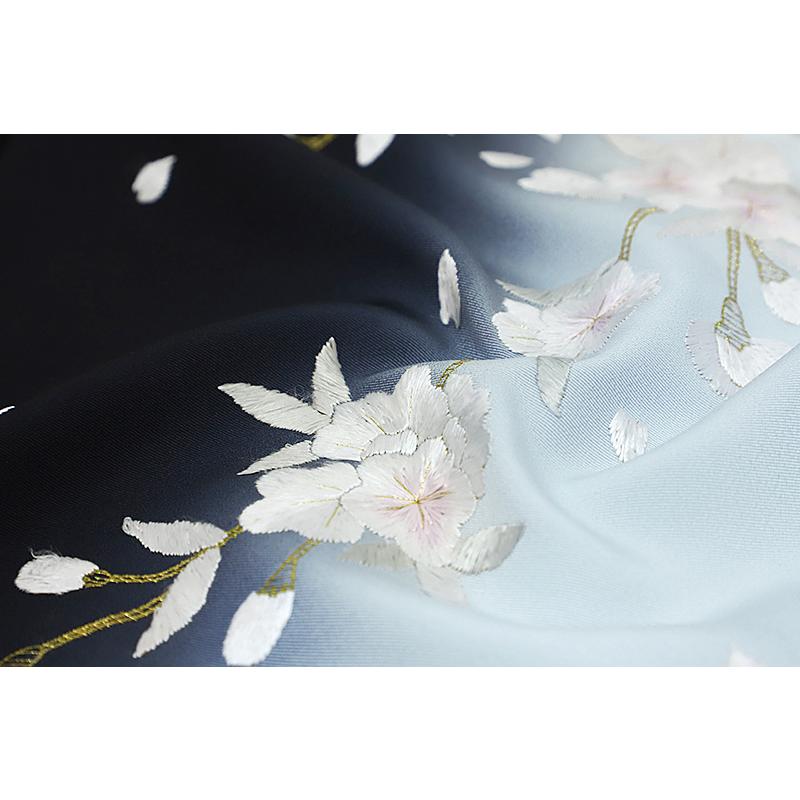 友禅訪問着 正絹 松竹梅 蘭 花文様 花菱 Lサイズ ki20362 新品