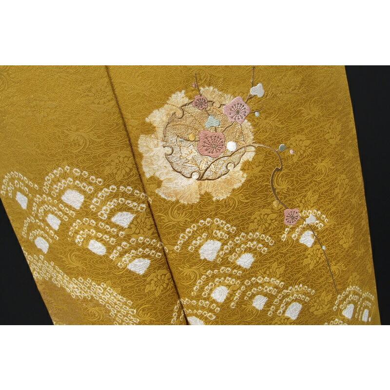 訪問着 雪輪紋 金彩 枝垂れ桜 鴛鴦 流水 菊 菖蒲 梅 着物 114a d 訪問着 雪輪紋 金彩 枝垂れ桜 鴛鴦 流水 菊 菖蒲 梅 着物 114a d