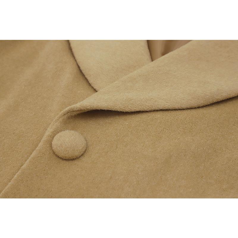 和装コート カシミヤ カシミヤ混 ベージュ ロング フリーサイズ