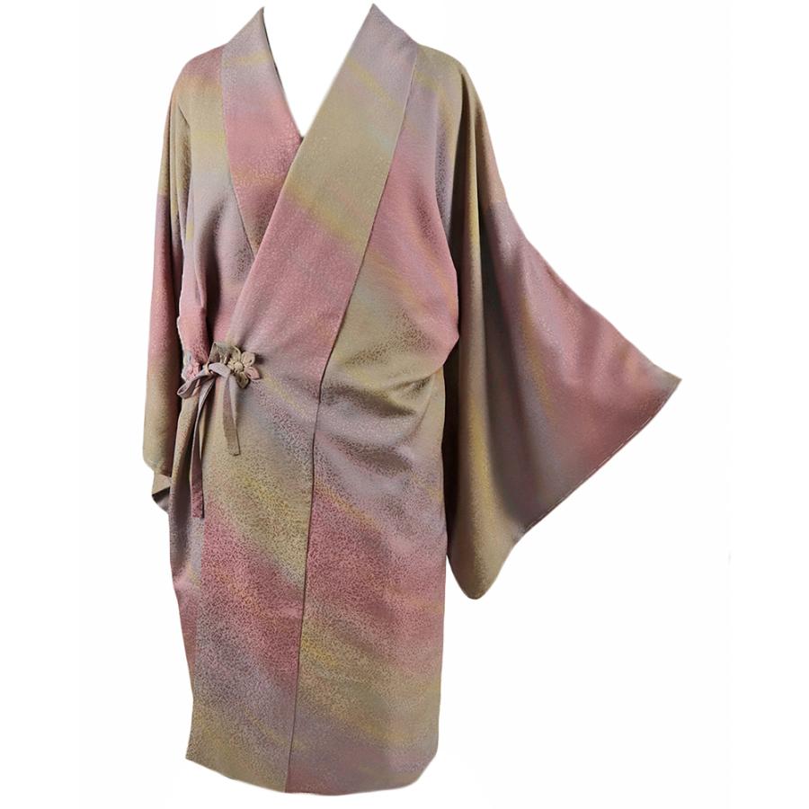 道中着 ロング 長い 長羽織 塵除け 正絹 友禅染め 最高級  