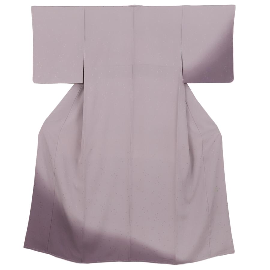 レディース 新古品！仕付けつき＊絹絽＊紫＊丸文様＊うさぎ＊