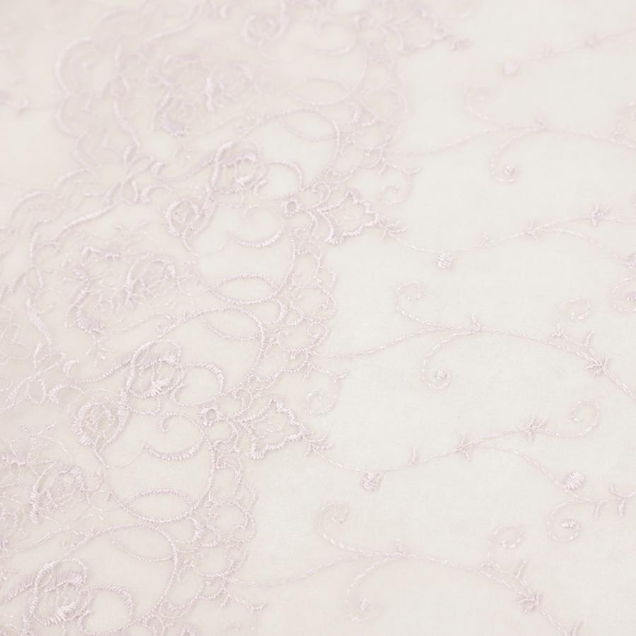 長羽織 ピンク レース オーガンジー 紋紗 塵除け 正絹 スリーシーズン  花 唐草 唐花 お仕立て上がり 着物 春 夏 秋 No.3-1006の画像