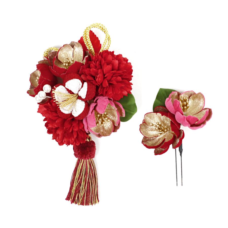 髪飾り 成人式 花 振袖 前撮り 袴 2点セット 花 赤 白 オフホワイト ピンク 金 マルチカ 和装 着物 髪型 ヘアスタイル ヘアアレンジ ドライフラワー No 8 2687 9izuclqooc 着物 浴衣 Ragosta Adv Br