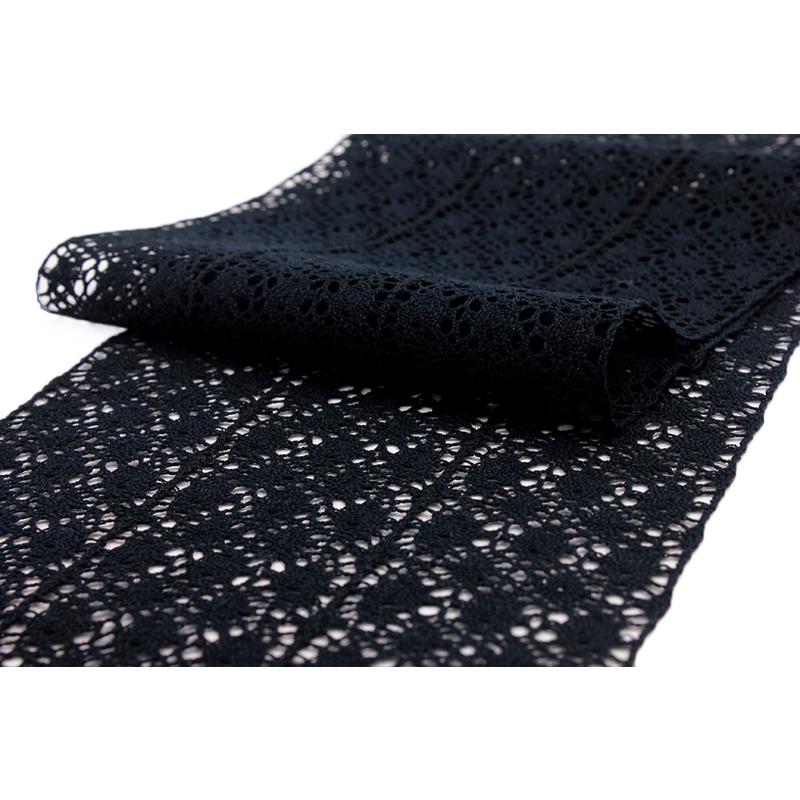 半衿 半襟 黒地 ブラック レース 綿レース 綿100% おしゃれ半衿 刺繍半衿 お洒落着用 レトロ アンティーク モダン カジュアル お茶会 お食事会 お買 No.8-2832 半襟、襦袢、和装下着 半衿 綿100% レース 刺繍