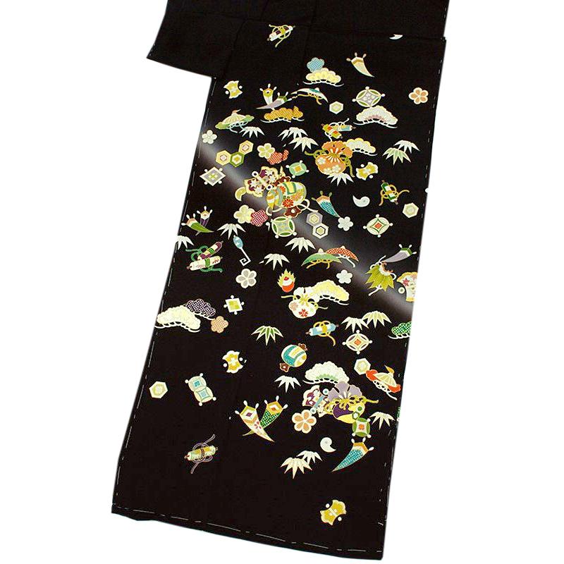 新品 正絹 訪問着 十日町 吉澤織物 吉澤の友禅 手描 丹後ちりめん 4262