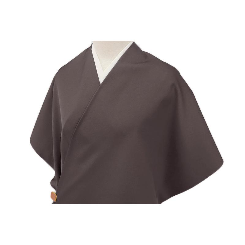 お召 御召 メンズ 男性用 茶灰 赤墨 無地 紅花染 紅花の里工房 反物 