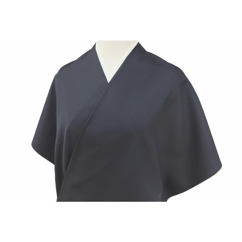 お召 御召 メンズ 男性用 濃鼠色 濃グレー 藍鉄 無地 紅花染 紅花の里 