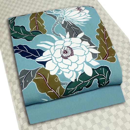 正絹栗山工房栗山七三郎雪輪文様浜ちりめん9寸名古屋