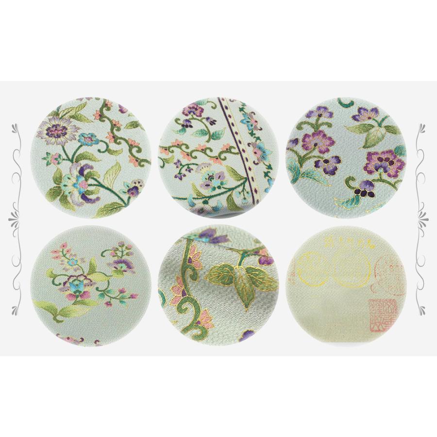 岡重 老舗 岡重 九寸 名古屋帯 反物 薄水色地 水色 花唐草 花 金 金彩加工 正絹 浜ちりめん 岡重謹製 新品 未仕立て 伊と幸 夏 No.88-1709の画像