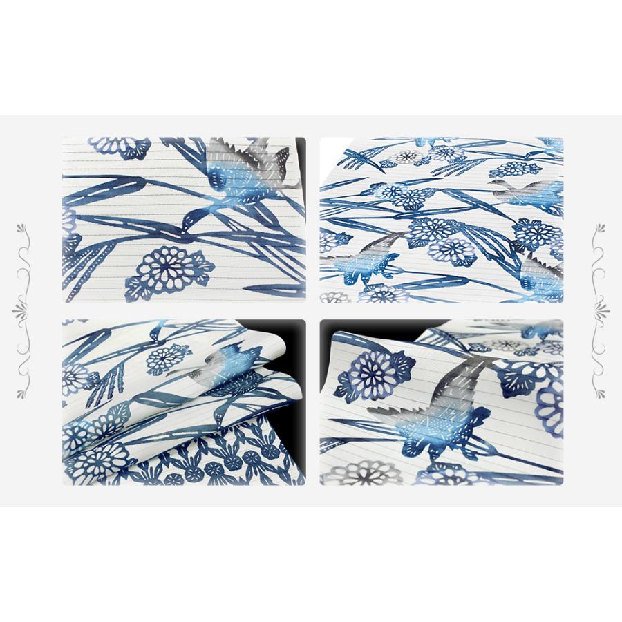 名古屋帯 カジュアル 正絹 江戸紅型 絽 白 鳥 菊 花柄 紅型染 塩瀬