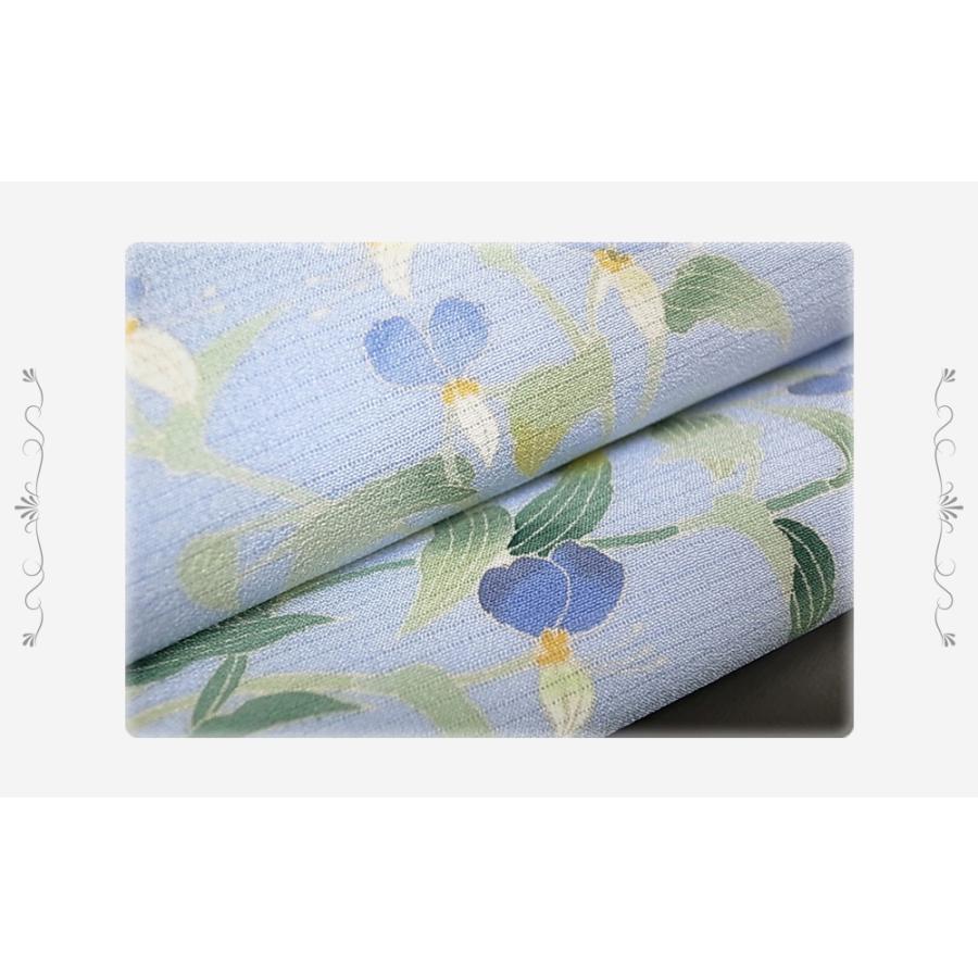 名古屋帯 夏物 カジュアル 十日町友禅 秀美 未仕立て 正絹 絽塩瀬 染帯