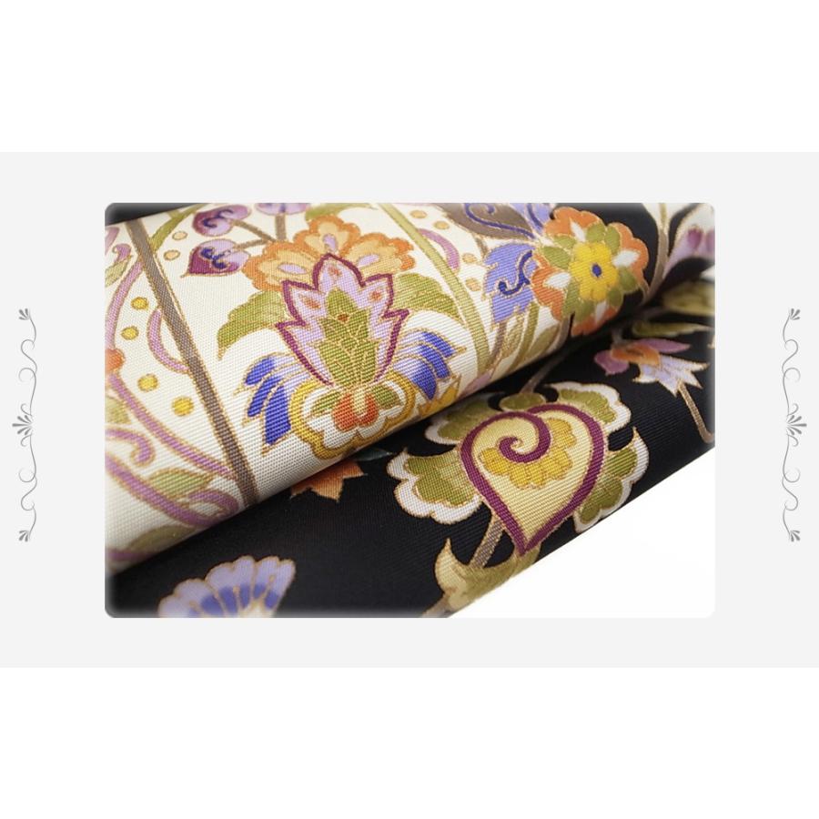 ［4346］名古屋帯 美品 塩瀬 更紗花鳥 金彩 九寸 正絹 着物 黒 4346］名古屋帯 美品 塩瀬 更紗花鳥 金彩 九寸 正絹 着物 黒