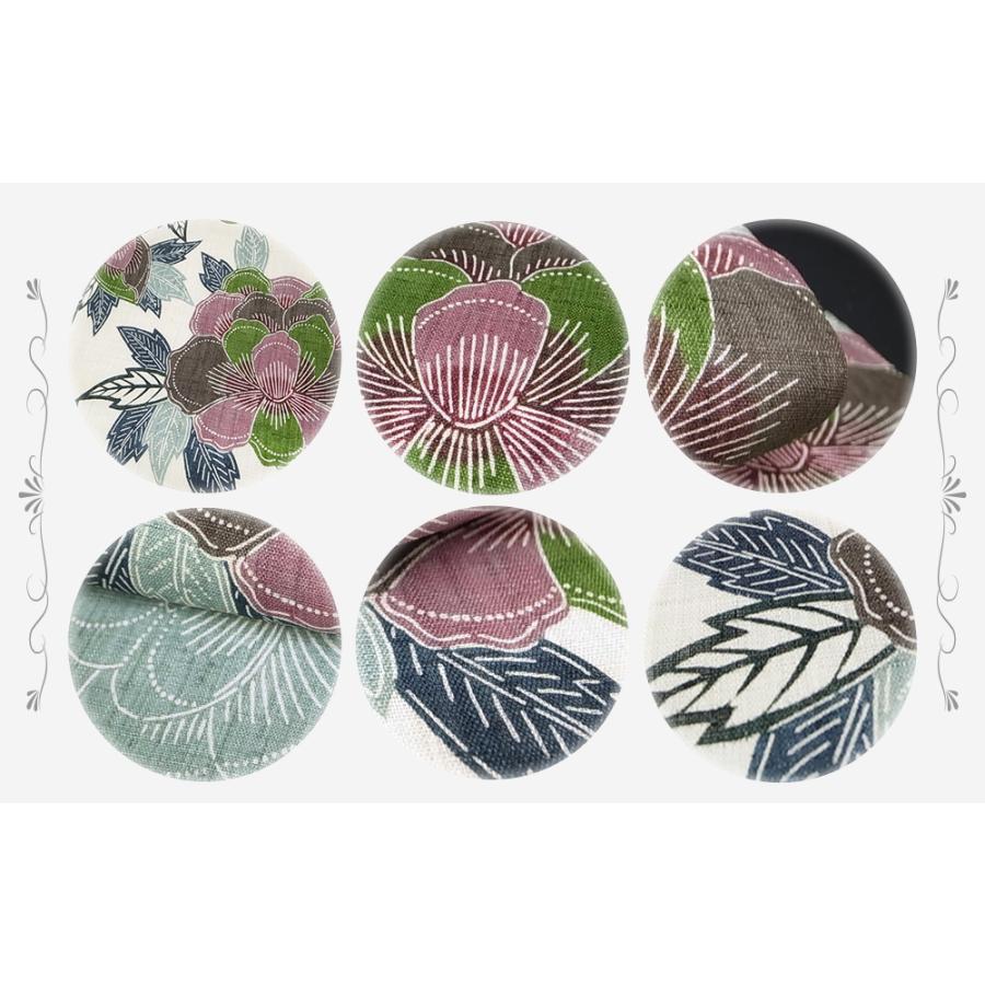 夏物 栗山吉三郎 名古屋帯 栗山紅型 和染紅型 紅型染 白地 青 灰色  