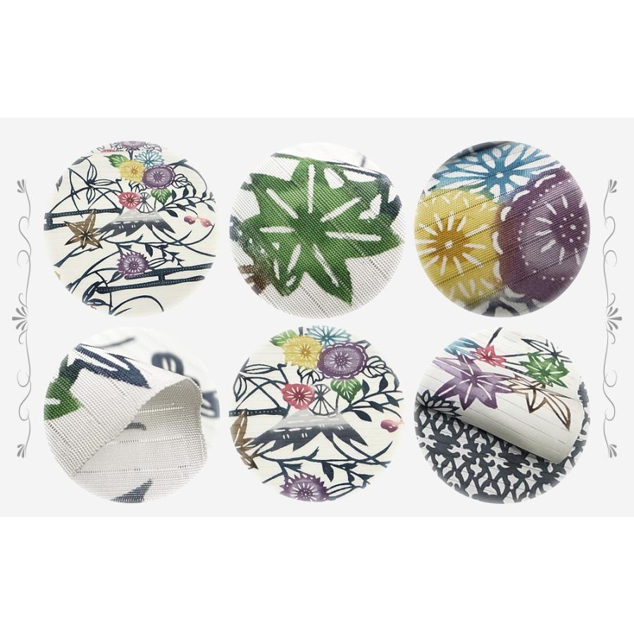 【夏名古屋帯】市松に浮かぶ鹿の子の丸｜モダンな絽の染め帯 Obi/Vintage 夏物 名古屋帯 江戸紅型 紅型染 和染紅型 絽 駒塩瀬 五泉 白地 藍色 紺