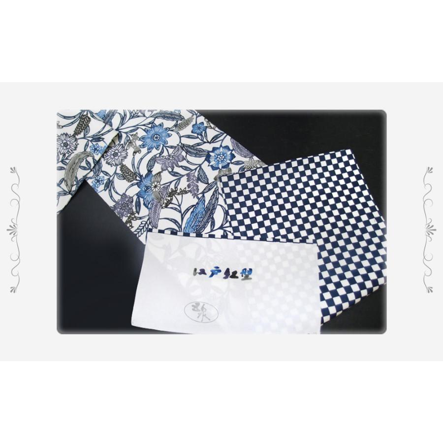 正絹・絽地藍型染め名古屋帯・全通・夏用帯