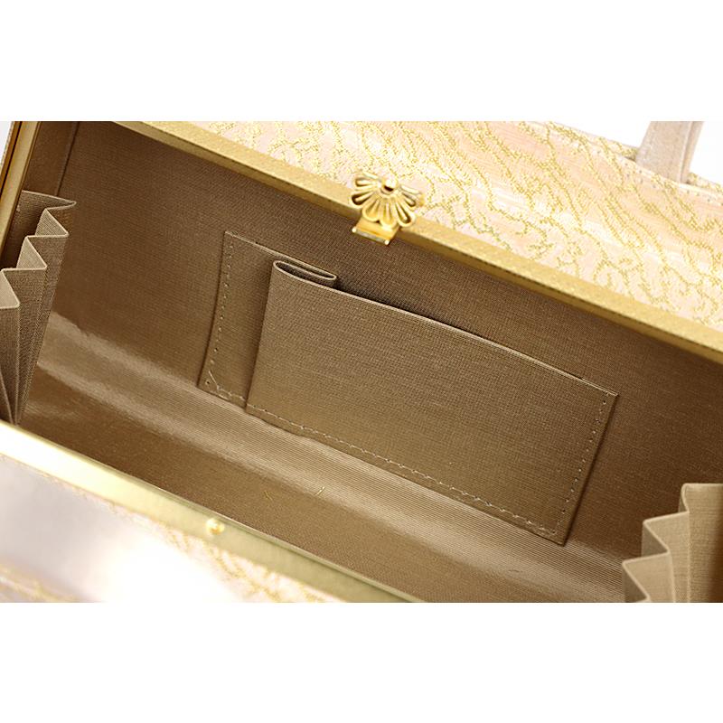 草履バッグセット ローブデコルテ Ｍサイズ 草履バッグ 訪問着 留袖 草履 和装バッグ 手提げバッグ 金 ゴールド シャンパンゴー No.88-2609 | ブランド登録なし | 05