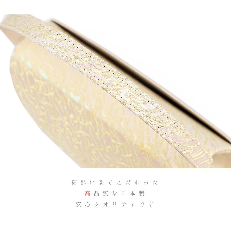 草履バッグセット ローブデコルテ Ｍサイズ 草履バッグ 訪問着 留袖 草履 和装バッグ 手提げバッグ 金 ゴールド シャンパンゴー No.88-2639 | ブランド登録なし | 06
