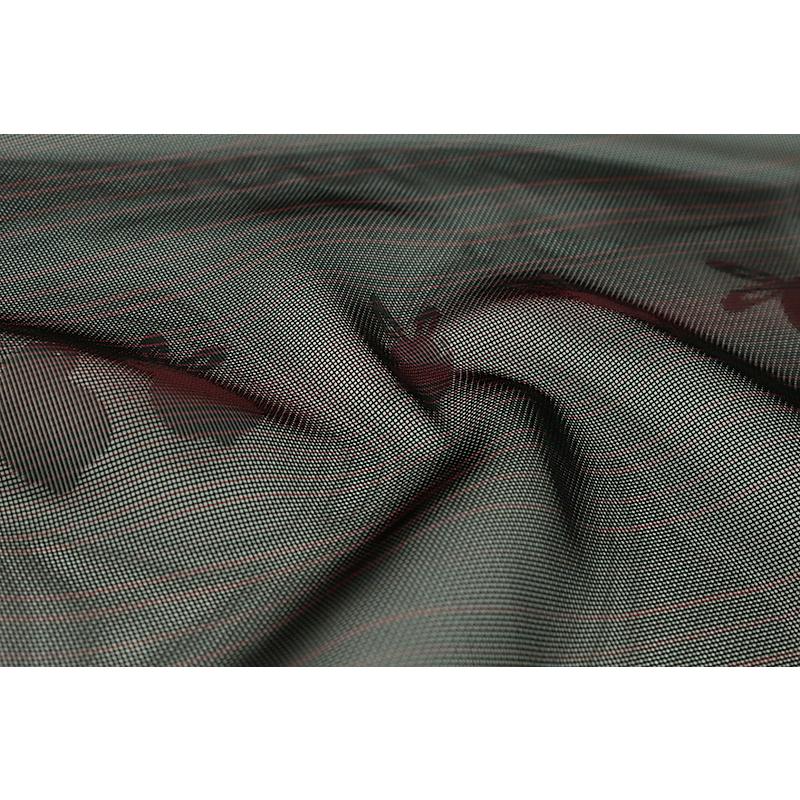 羽織 コート 和装 着物 紗 黒地 赤 うさぎ 縞 ボーダー おとづき商店