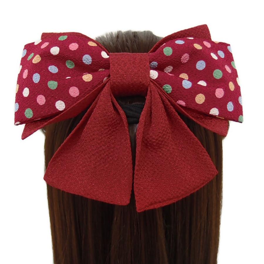 髪飾り リボン 袴 卒業式 浴衣 夏祭り 花火大会 成人式 振袖 3点セット 赤 ドット かんざ 和装 着物 髪型 ヘアスタイル ヘアアレンジ ドライフラワー No 9 3353 9 3353 六華ricca 通販 Yahoo ショッピング