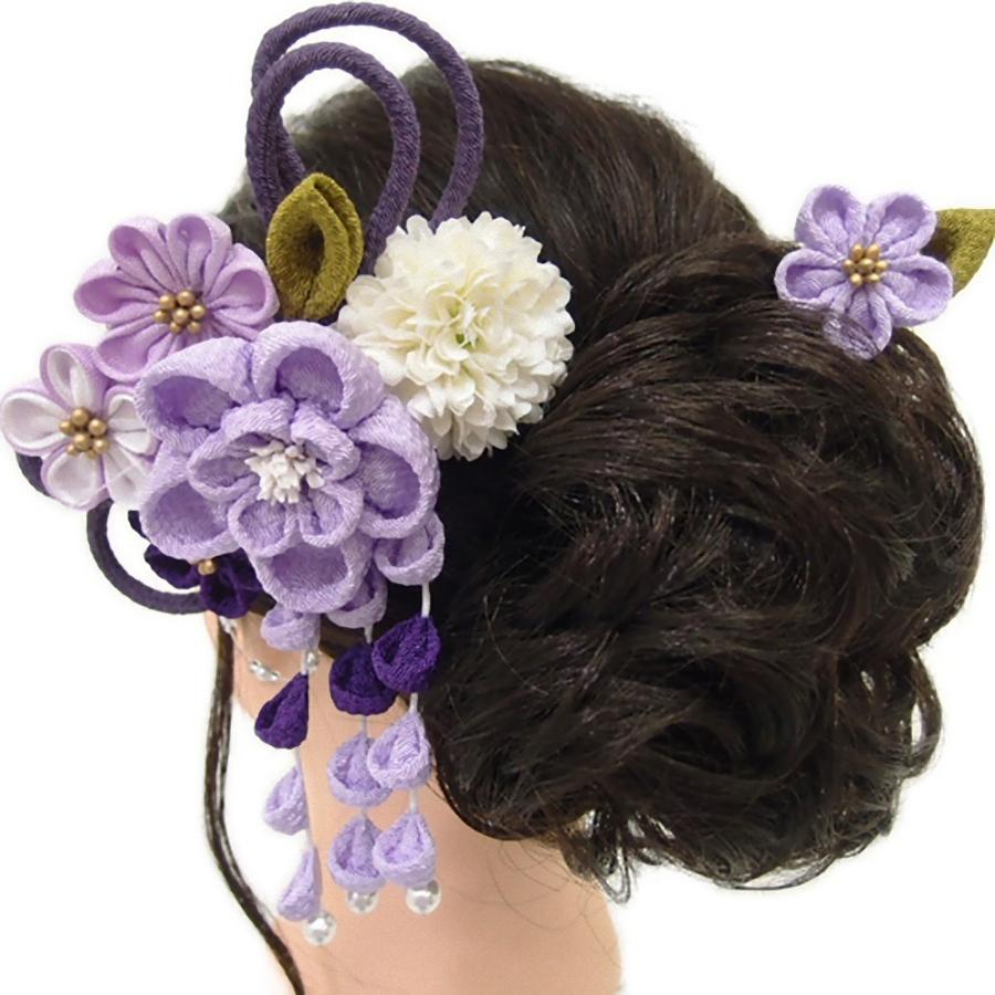 髪飾り 成人式 花 振袖 つまみ細工 浴衣 夏祭り 花火大会 袴 2点セット 白 薄紫 青紫 房 和装 着物 髪型 ヘアスタイル ヘアアレンジ ドライフラワー No 9 4165 9 4165 六華ricca 通販 Yahoo ショッピング