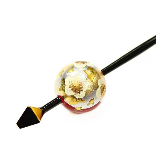 売れ筋商品 髪飾り 成人式 No 9 4605 ドライフラワー ヘアアレンジ ヘアスタイル 髪型 か 蒔絵 うめ 梅 一本差し 玉かんざし 緑 白 金 赤 袴 花火大会 夏祭り 浴衣 振袖 花 かんざし 髪飾り Www We Job Com