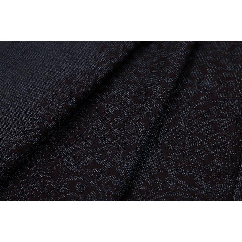 oiku 3点 結城紬 無地 焦げ茶 紋なし 残布 No.3-0433 ファッション ⭐️結城紬 無地 焦げ茶 紋なし 残布