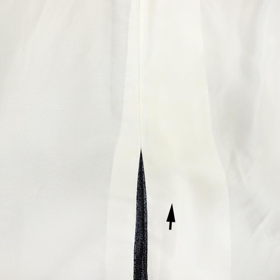 中古 江戸小紋 本藍染 百柄 鮫 リサイクル 着物 正絹 身丈160cm 裄67cm
