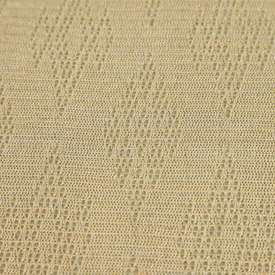 袋帯 夏帯 羅 中古 正絹 ベージュ 金 華文 菱 金通し 刺繍 友禅染