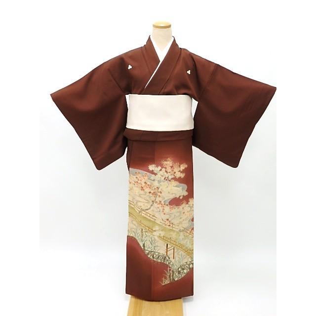 色留袖 中古 89 3つ紋 身長151cm前後 比翼付き 結婚式 リサイクル 