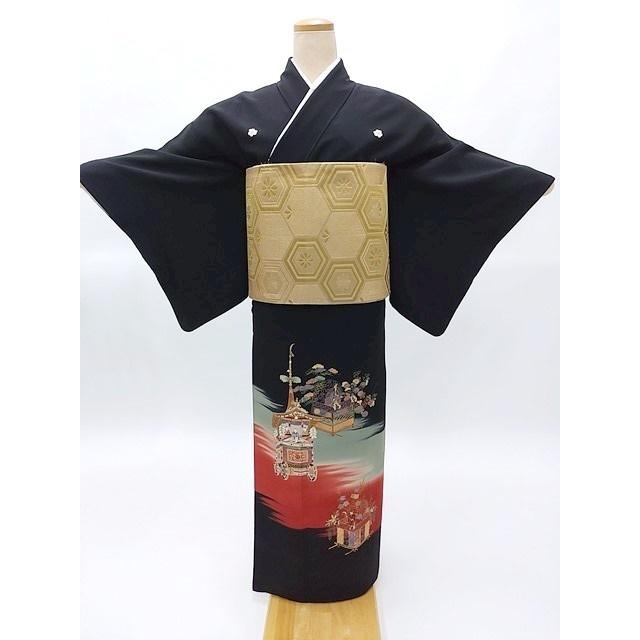 黒留袖・帯セット 106 身長149cm前後 貸衣装処分 中古 リサイクル 