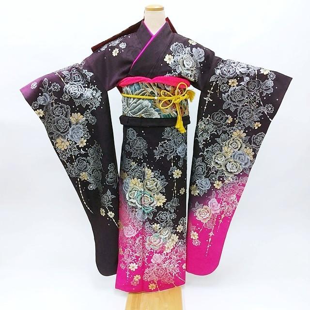 振袖・袋帯セット 97 身長170cm前後 中古 リサイクル 貸衣装処分 