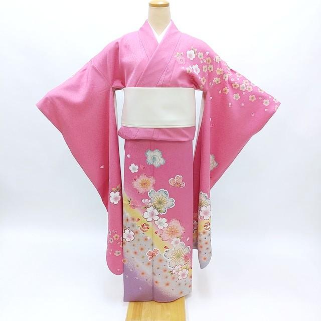 振袖 中古 466 身長165cm前後 中振袖 成人式 リサイクル 貸衣装処分 