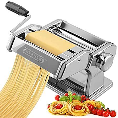 セール特価送料無料Nuvantee Pasta Maker Machine,Manual Hand Press,Adjustable Thickness Setting