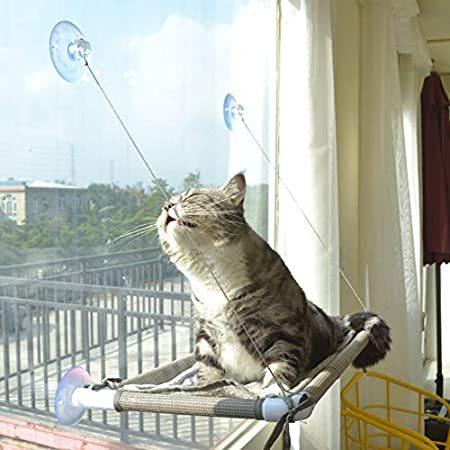 送料無料Cat Bed Window, Cat Window Hammock Window Perch Safety Cat Shelves Space