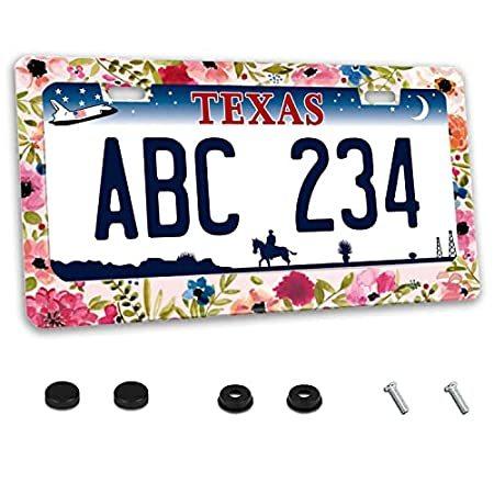 FunnyLpopoiamef Custom License Plate Frame Quality Aluminum License Plate Cover for US and Canada Vehicles 4 Holes and Screws 