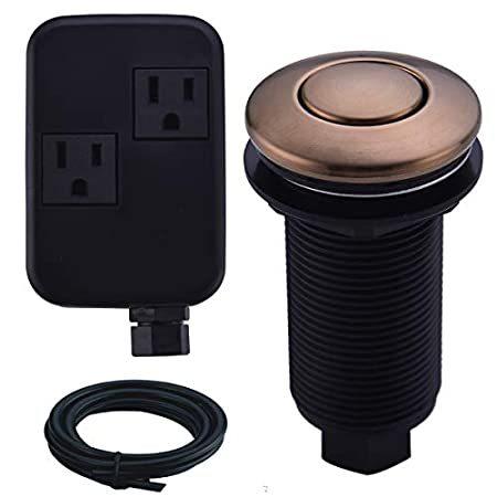 送料無料SINKINGDOM SinkTop Air Switch Kit with Champagne Bronze Long Button(Brass C