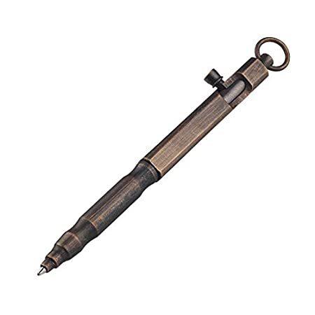送料無料SMOOTHERPRO Solid Brass Bolt Action Pen Square Shape for Pocket Business ED