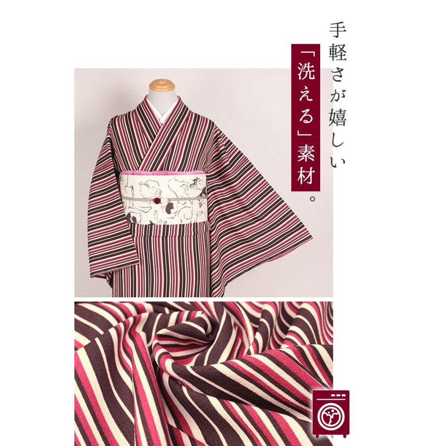 新しいコレクション 洗える着物 袷 小紋 レトロ モダン レディース 女性 洗える プレタ お仕立て上がり 着物 初心者 おしゃれ かわいい お洒落着 普段着 魅力的な Www Mastoremata Gr