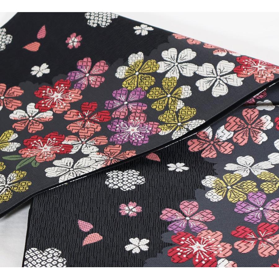 沢本織物謹製 振袖用 西陣織袋帯 正絹 桜 梅 Lサイズ F2717 新品 