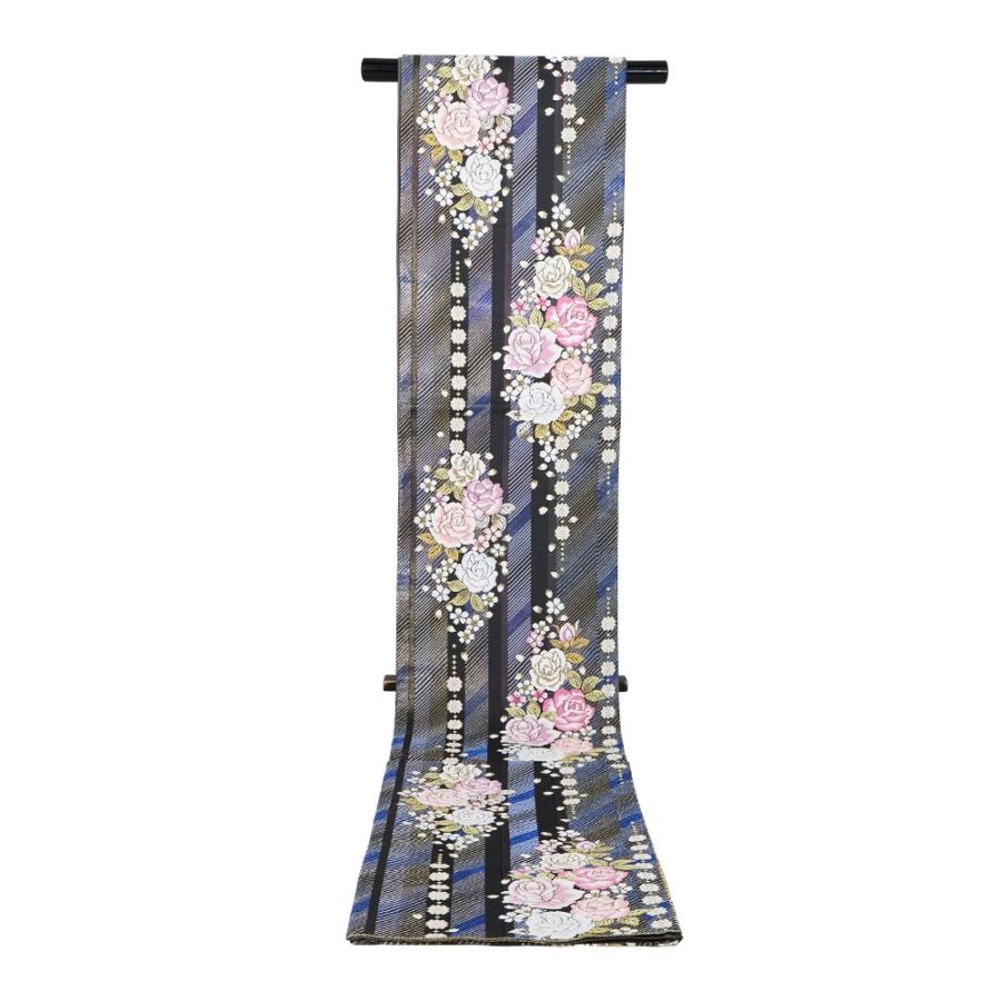 振袖用 袋帯 正絹 薔薇 両面フリーサイズ Lサイズ F3080 美品 成人式