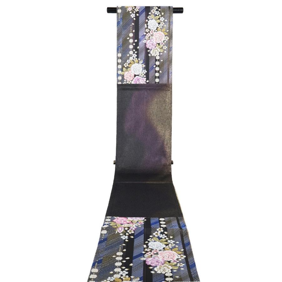 振袖用 袋帯 正絹 薔薇 両面フリーサイズ Lサイズ F3080 美品 成人式