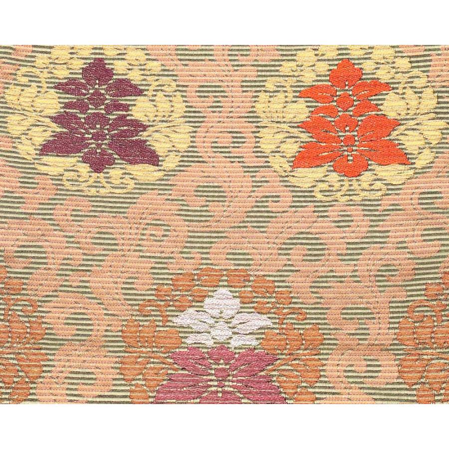 留袖用 西陣織袋帯 正絹 本漆 和那ビロード刺繍 正倉院文様 LLサイズ 